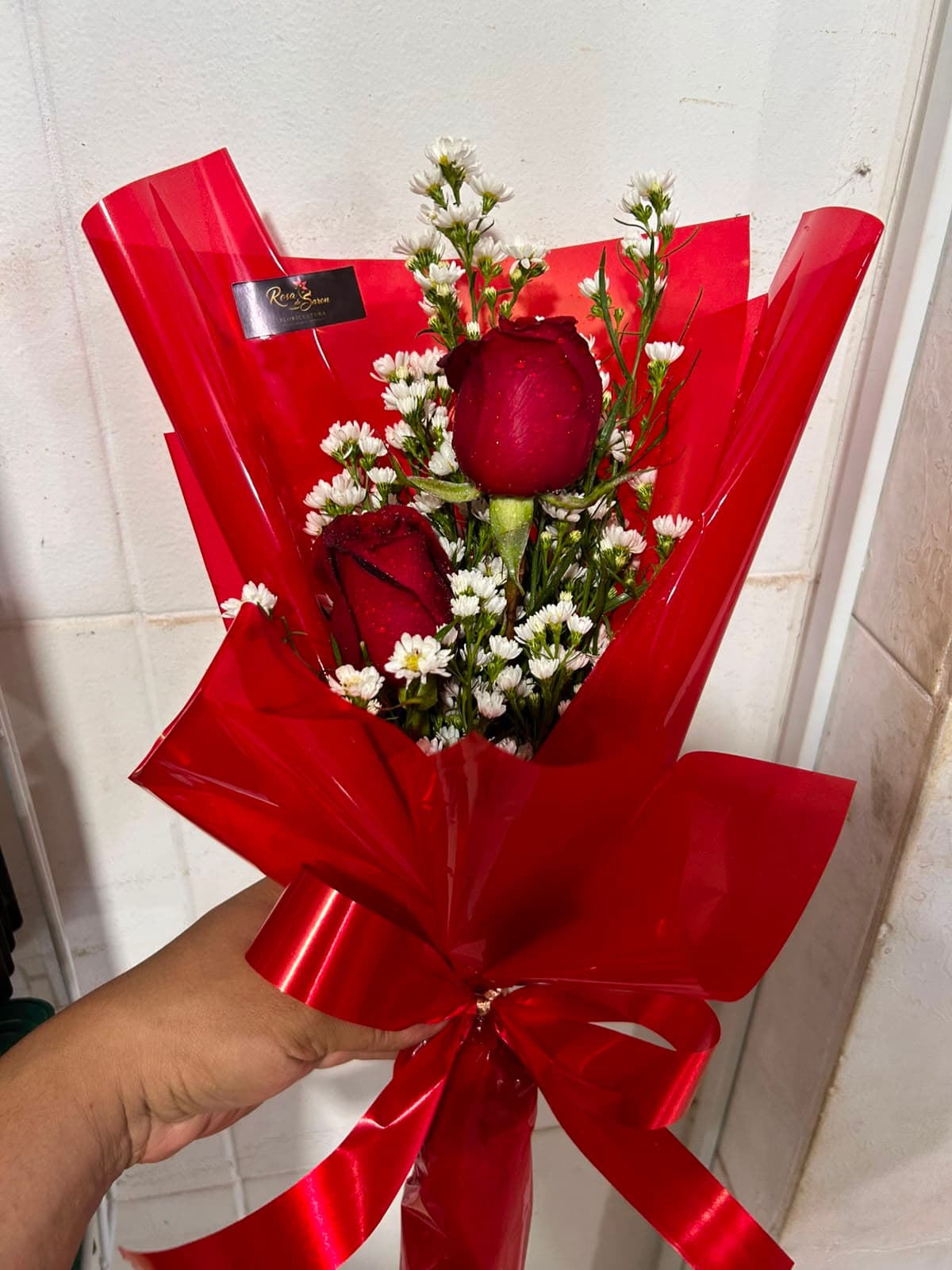 Ramalhete com 2 rosas