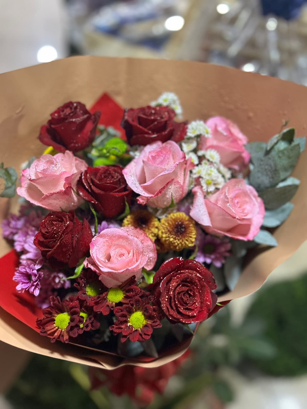 Buquê com 10 rosas
